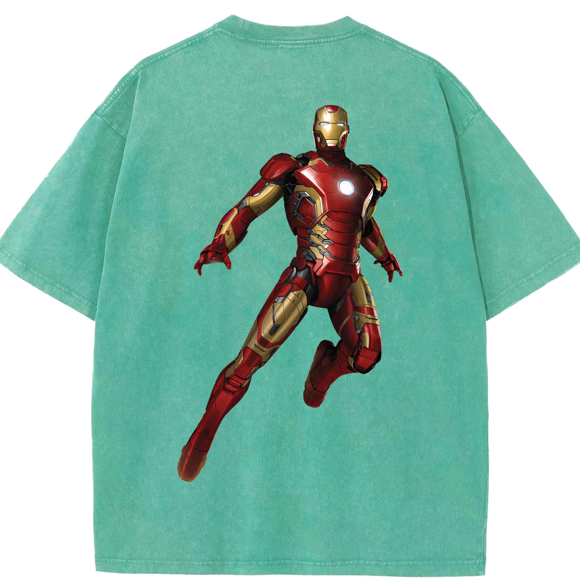 （画像用） アベンジャーズ The Avengers 綿100% ヴィンテージ風 半袖Tシャツ（背面プリント）